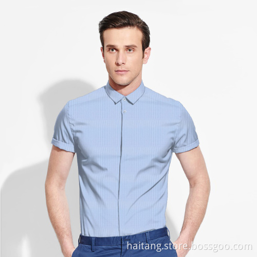 Spandex Strip Polyester Fabric Ready Shirt Fabric Elegant